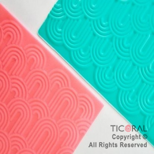 PLACA TEXTURIZADORA ARCO IRIS 15 X 10.5 CM x 1